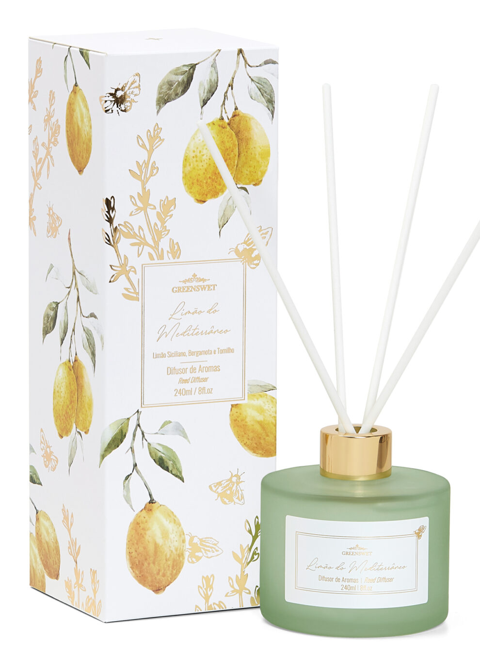 Aromatizante GREENSWET Difusor Limão do Mediterrâneo 240ml