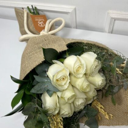 Buquê de Rosas Brancas